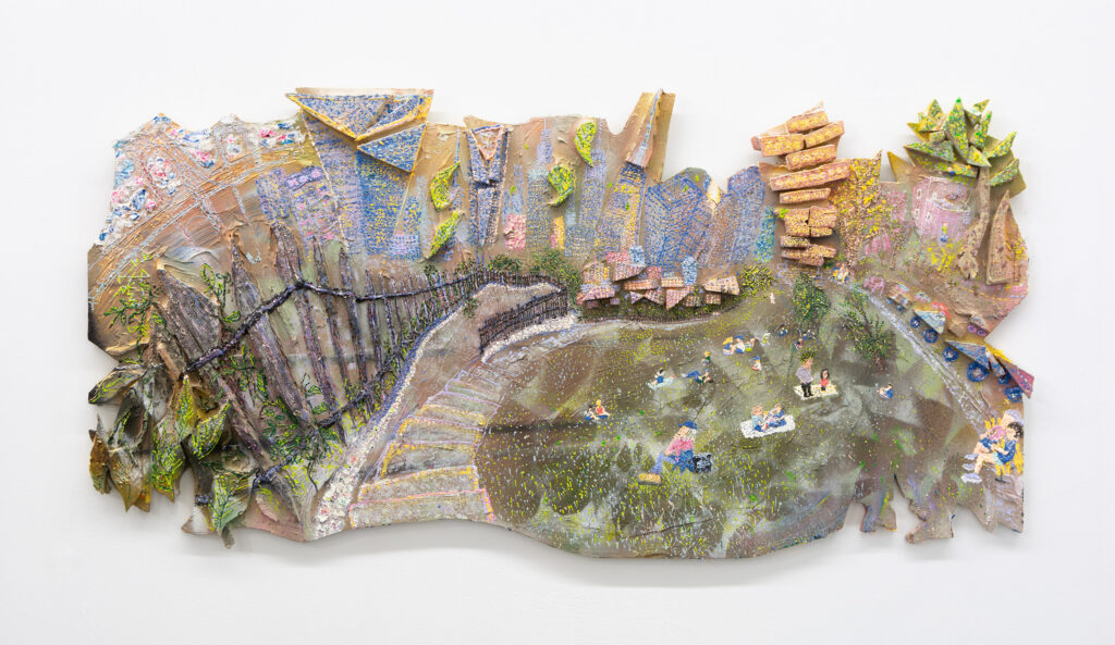 Painting by Corey Robinson at Project Studios Open House